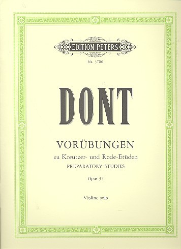 Dont, Jacob: 24 Vorübungen zu Kreutzer- und